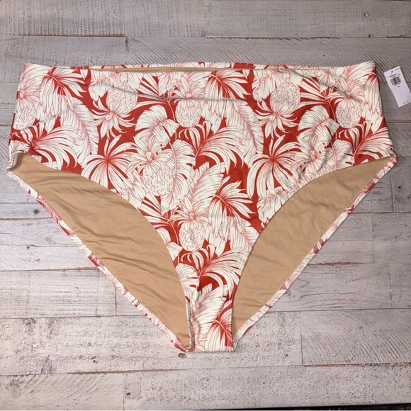 Old Navy Palms Print Swim Bottom High Waist Bikini Bottom Plus Size 4X - Picture 14 of 14